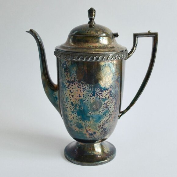 WM Rogers Avon 3630 3631 3632 Teapot Creamer Sugar Silverplate Berwick Trophy Ha - Picture 8 of 8